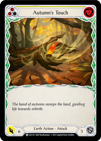 Autumn's Touch (Yellow) [ELE129] (Tales of Aria) 1st Edition Rainbow Foil 