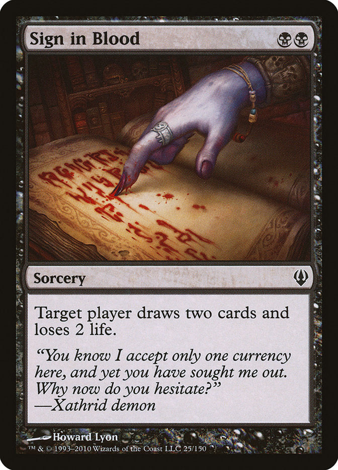 Sign in Blood [Archenemy] 