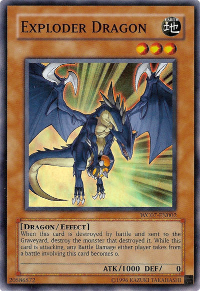 Exploder Dragon [WC07-EN002] Super Rare 