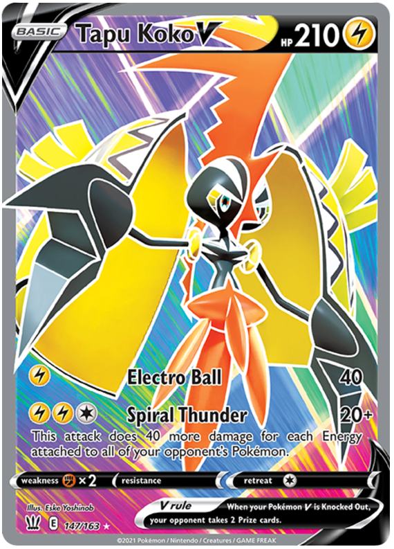 Tapu Koko V (147/163) [Sword & Shield: Battle Styles]