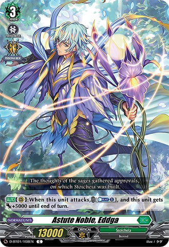 Astute Noble, Eddga (D-BT01/108EN) [Genesis of the Five Greats] 