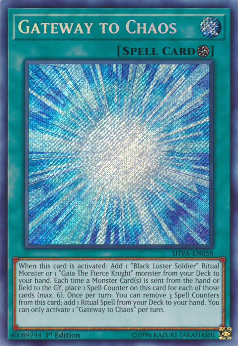 Gateway to Chaos [SHVA-EN058] Secret Rare 