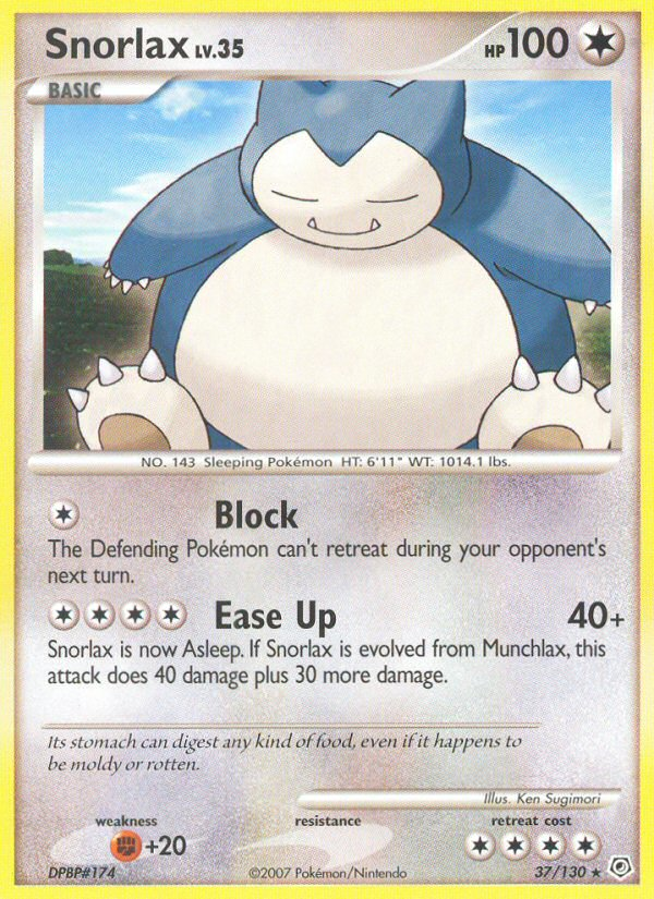 Snorlax (37/130) [Diamond &amp; Pearl: Base Set] 