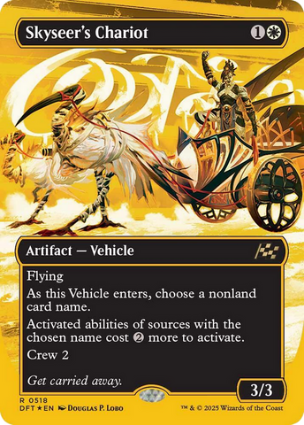 Skyseer's Chariot (Borderless) (First-Place Foil) [Aetherdrift] 