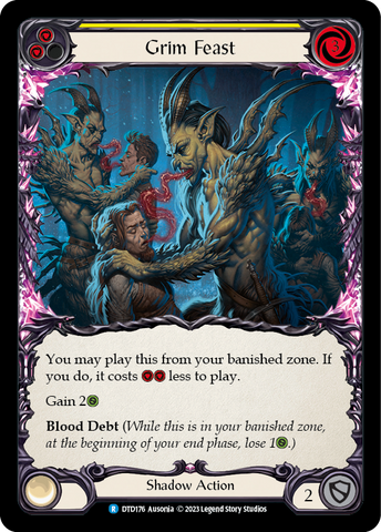 Grim Feast (Yellow) [DTD176] (Dusk Till Dawn) Rainbow Foil 