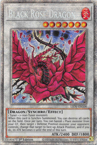 Black Rose Dragon [LIOV-EN100] Starlight Rare 