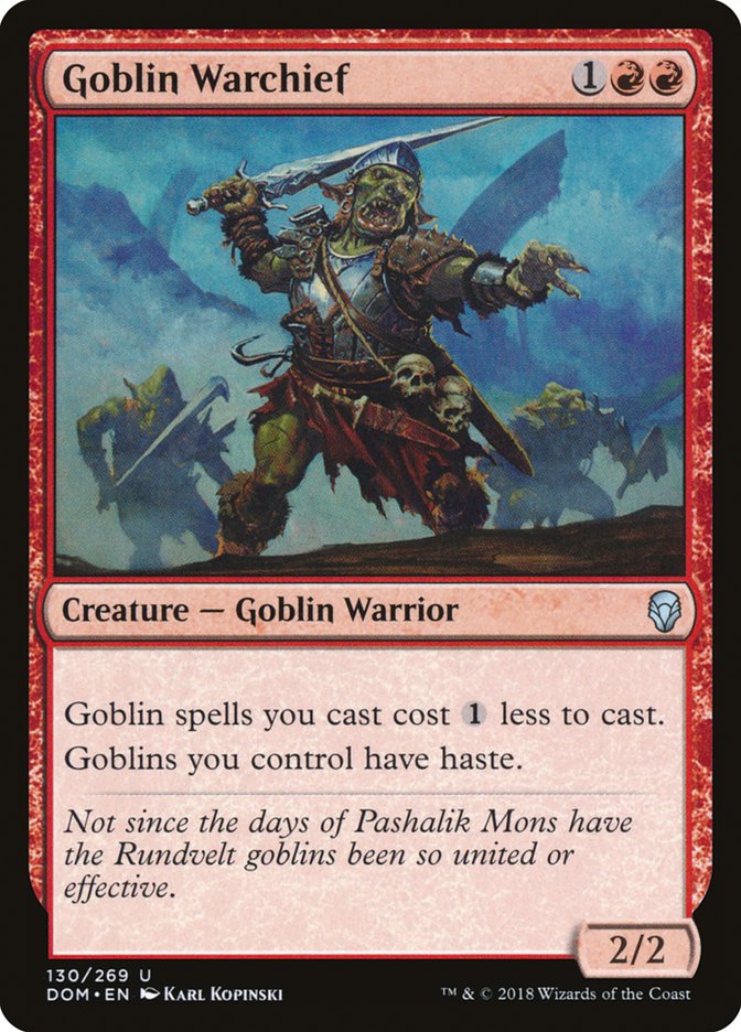 Goblin Warchief [Dominaria] 