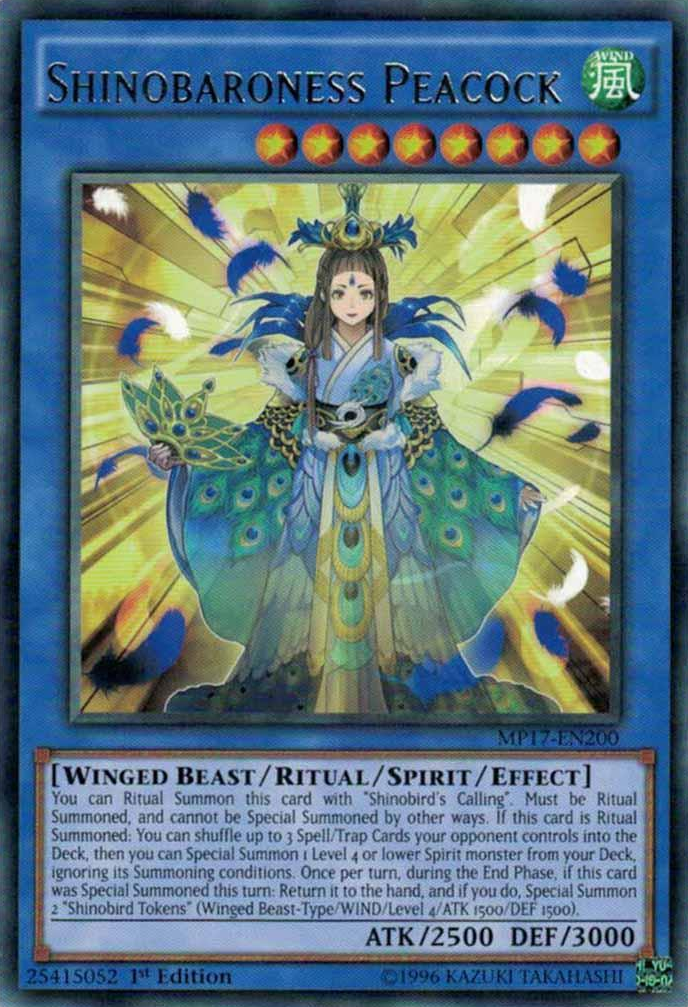 Shinobaroness Peacock [MP17-EN200] Rare 