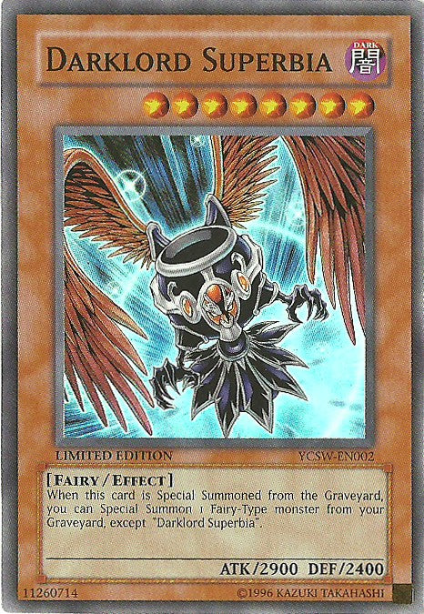 Darklord Superbia [YCSW-EN002] Super Rare 