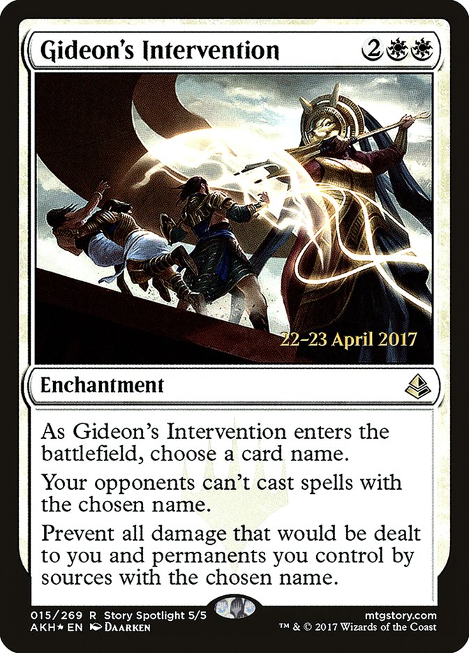 Gideon's Intervention [Amonkhet Prerelease Promos] 