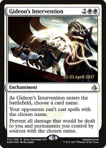 Gideon's Intervention [Amonkhet Prerelease Promos] 