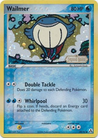 Wailmer (69/92) (Stamped) [EX: Legend Maker] 
