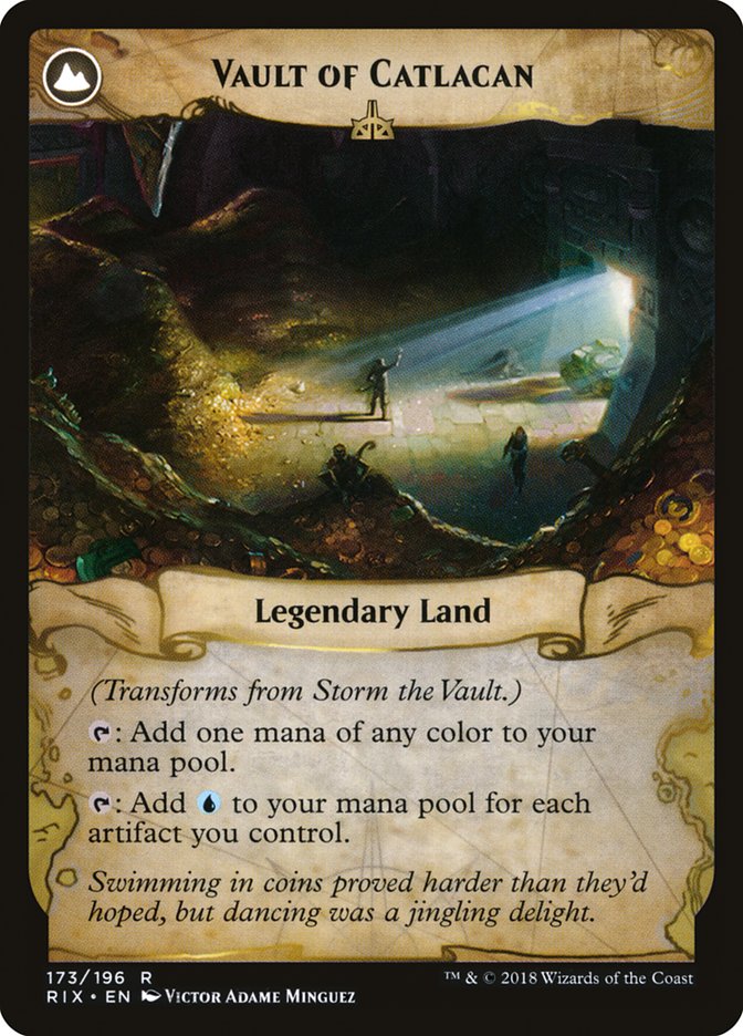 Storm the Vault // Vault of Catlacan [Rivals of Ixalan] 