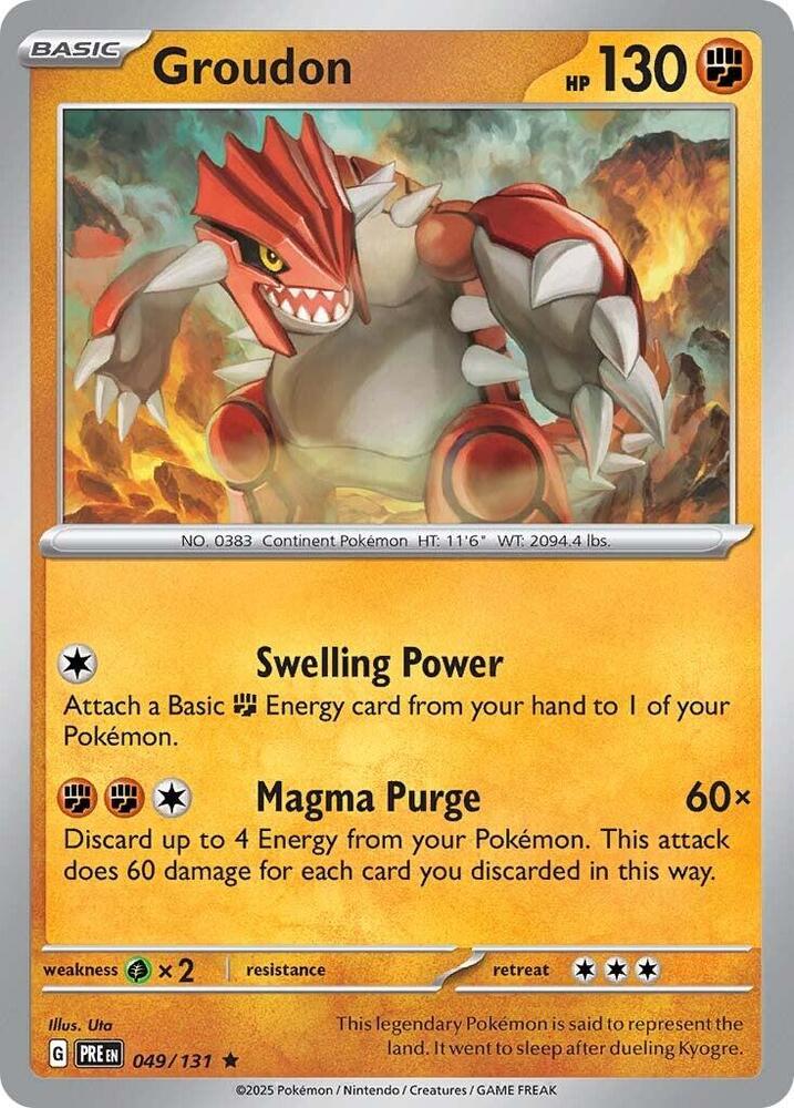 Groudon (049/131) [Scarlet &amp; Violet: Prismatic Evolutions] 