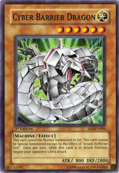 Cyber ​​Barrier Dragon [SOI-EN006] Super Rare 