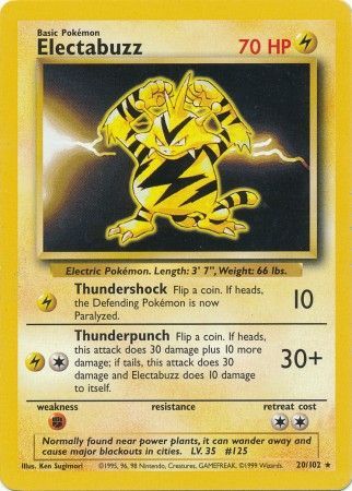 Electabuzz (20/102) [Base Set Unlimited] 