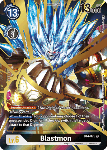 Blastmon [BT4-075] (Alternate Art) [Great Legend] 