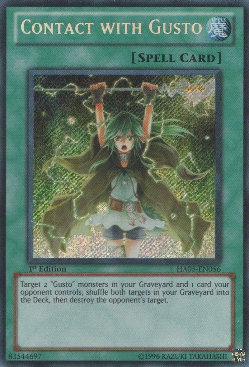 Contact with Gusto [HA05-EN056] Secret Rare 