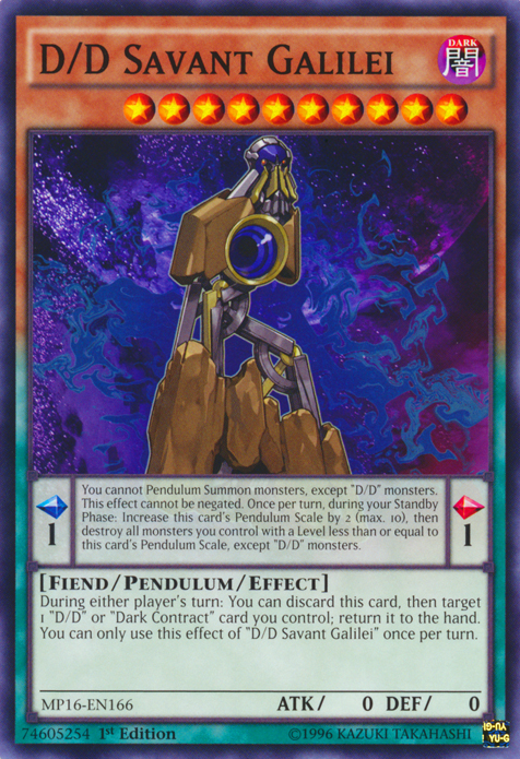 D/D Scholar Galilei [MP16-EN166] Common 