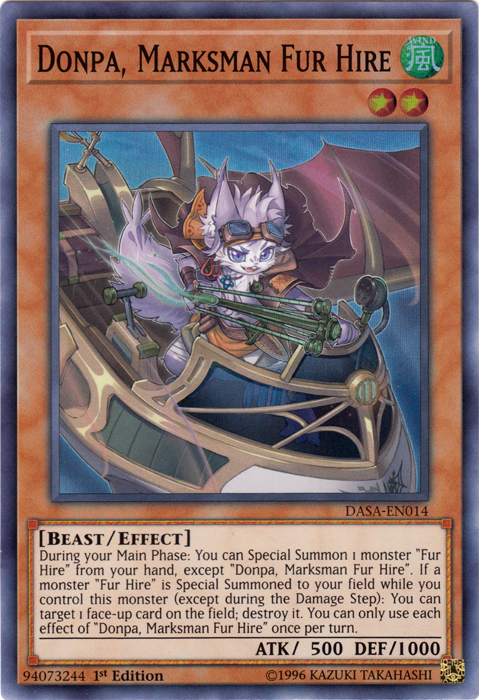 Donpa, Marksman Fur Hire [DASA-EN014] Super Rare 