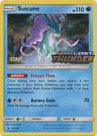 Suicune (SM149) (Staff Prerelease Promo) [Sun &amp; Moon: Black Star Promos] 
