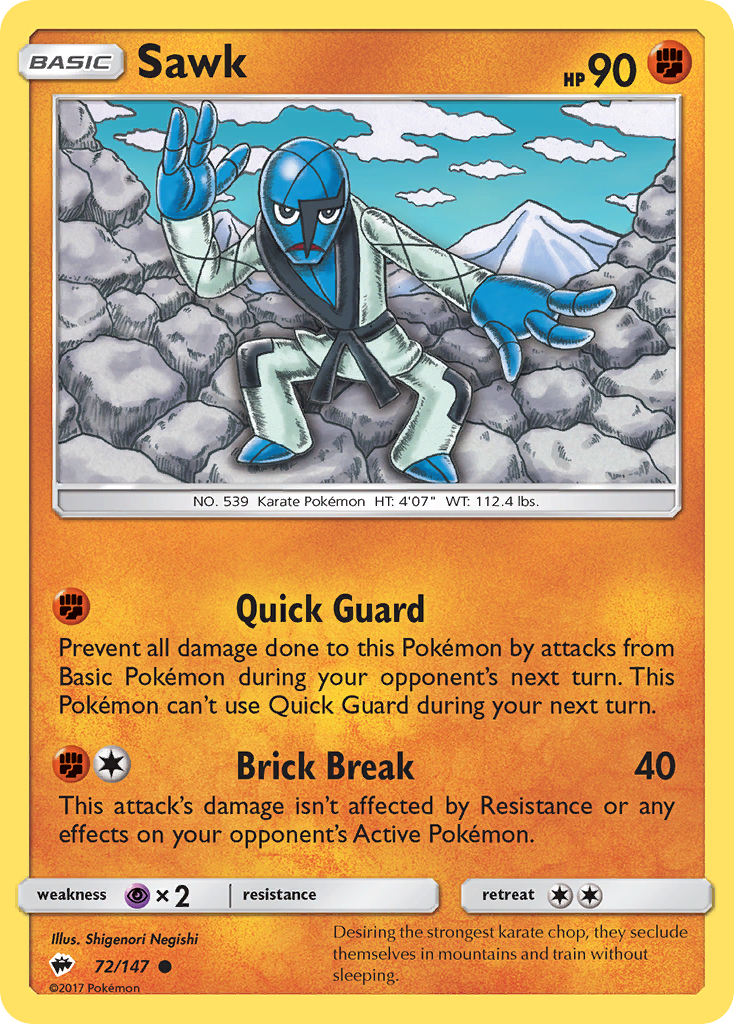 Sawk (72/147) [Sun &amp; Moon: Burning Shadows] 