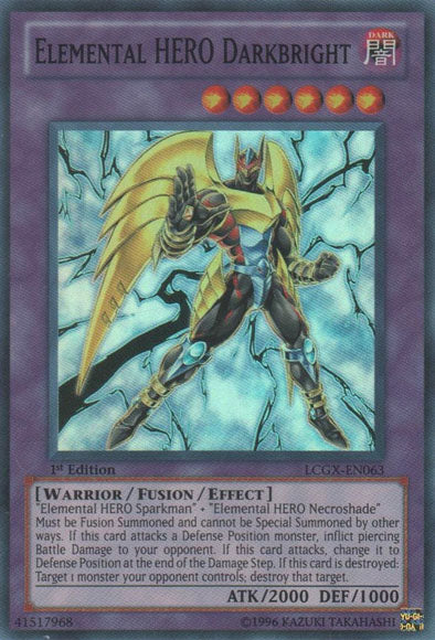 Elemental HERO Darkbright [LCGX-EN063] Super Rare 