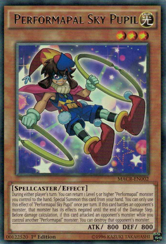 Performapal Sky Pupil [MACR-EN002] Rare 