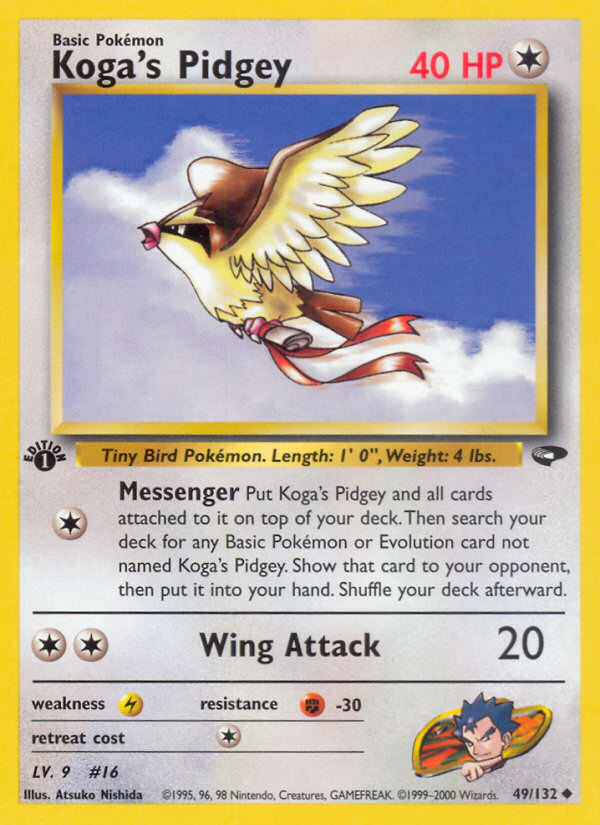 Koga's Pidgey (49/132) [Gym Challenge 1st Edition] 