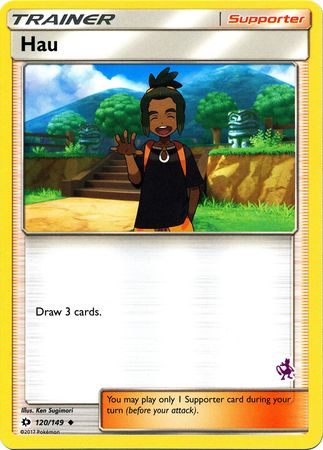 Hau (120/149) (Mewtwo Deck) [Battle Academy 2020] 