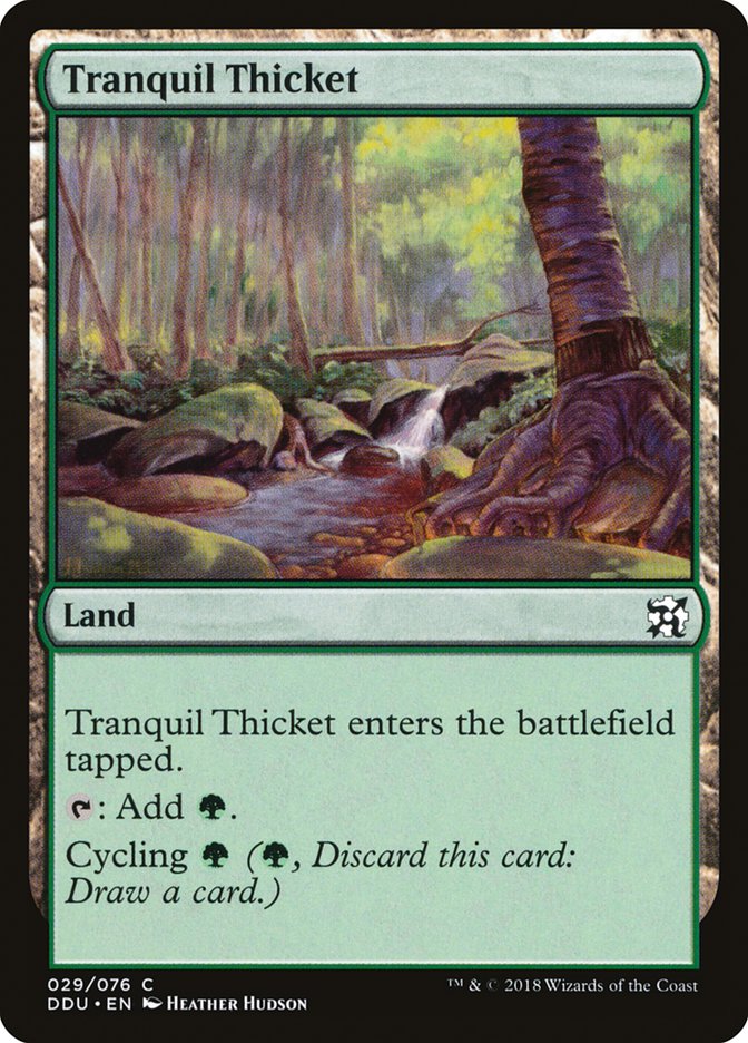 Tranquil Thicket [Duel Decks: Elves vs. Inventors] 