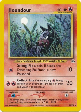 Houndour (24/75) [Neo Discovery Unlimited] 