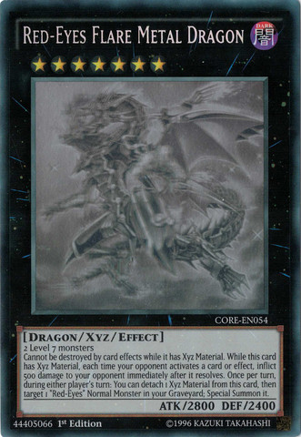 Red-Eyes Flare Metal Dragon [CORE-EN054] Ghost Rare 