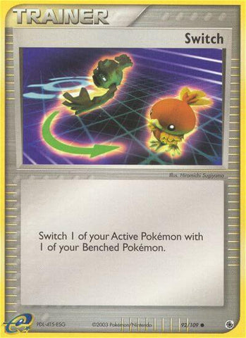 Switch (92/109) (Reprint) (Theme Deck Exclusive) [EX: Ruby &amp; Sapphire] 
