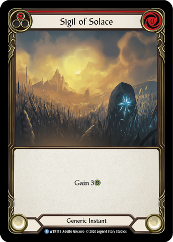 Sigil of Solace (Red) [U-WTR173] (Welcome to Rathe Unlimited) Unlimited Rainbow Foil 