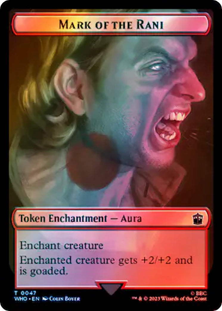 Alien // Mark of the Rani Double-Sided Token (Surge Foil) [Doctor Who Tokens] 