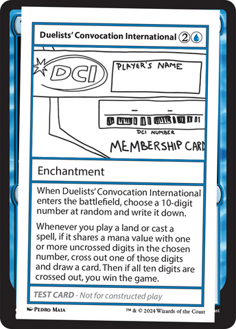 Duelists' International Convocation [Mystery Booster 2 Playtest Cards] 