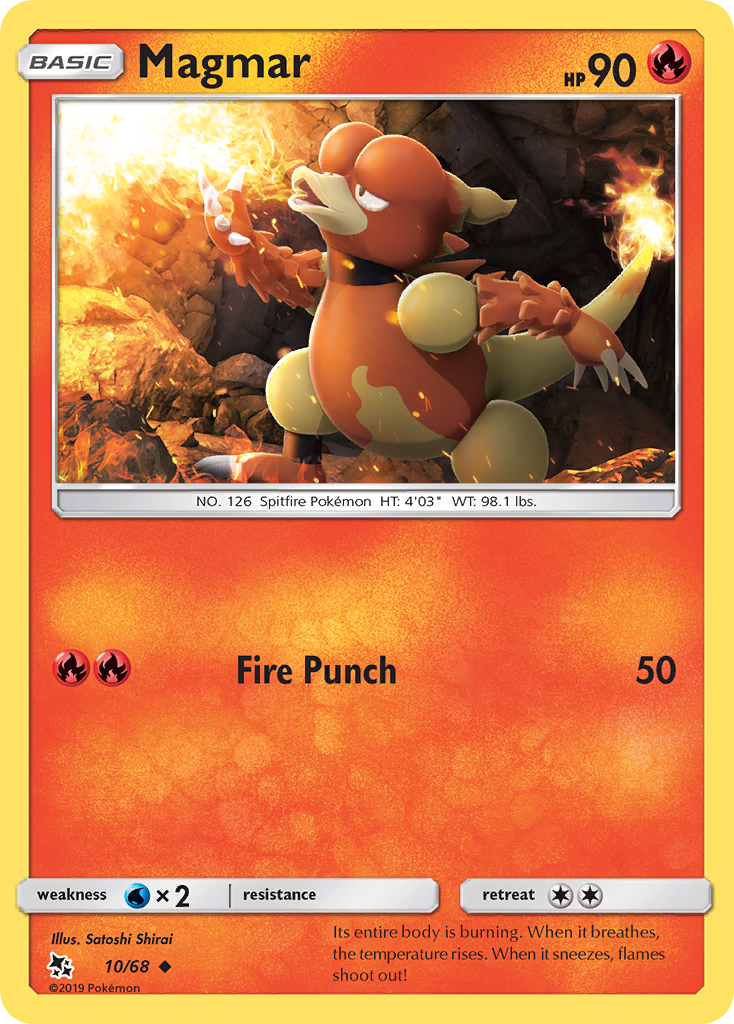 Magmar (10/68) [Sun &amp; Moon: Hidden Fates] 