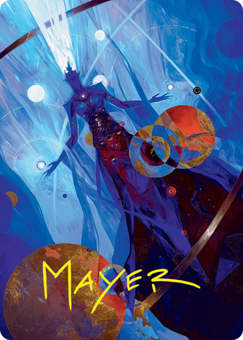 Omniscience Art Card (32/54) (Gold-Stamped Signature) [Foundations Art Series] 