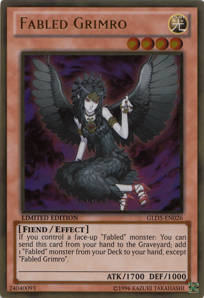 Fabled Grimro [GLD5-EN026] Gold Rare 
