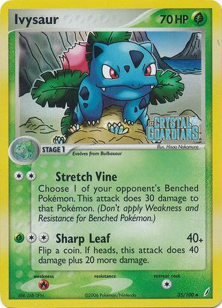 Ivysaur (35/100) (Stamped) [EX: Crystal Guardians] 