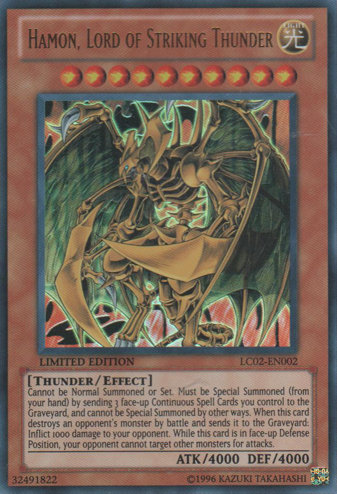 Hamon, Lord of Striking Thunder [LC02-EN002] Ultra Rare 