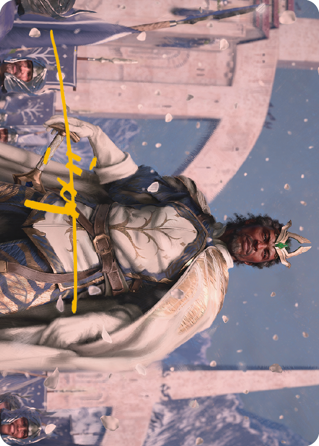 Aragorn, King of Gondor Art Card (Gold-Stamped Signature) [The Lord of the Rings: Tales of Middle-earth Art Series] 