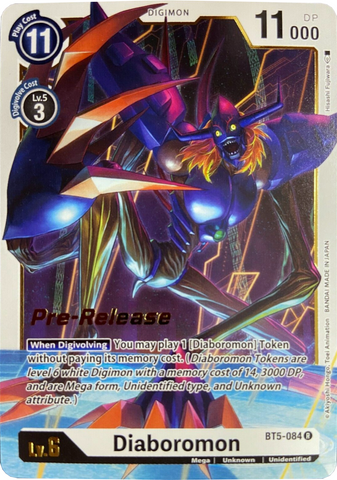 Diaboromon [BT5-084] [Battle of Omni Pre-Release Promos] 