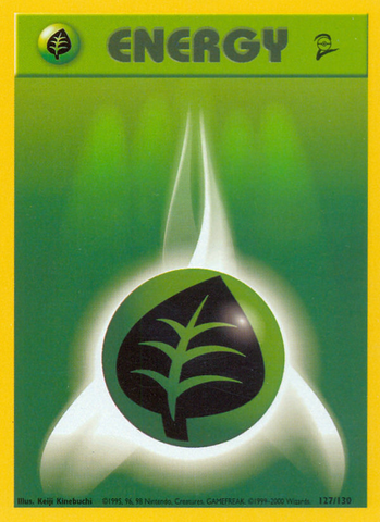 Grass Energy (127/130) [Base Set 2] 