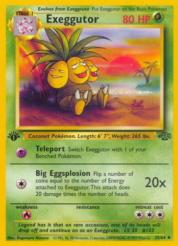 Exeggutor (35/64) [Jungle 1st Edition] 