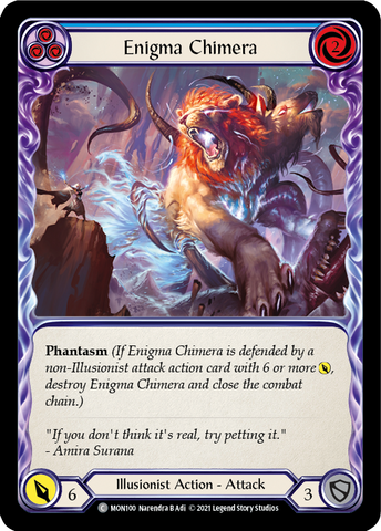 Enigma Chimera (Blue) [MON100] (Monarch) 1st Edition Normal 