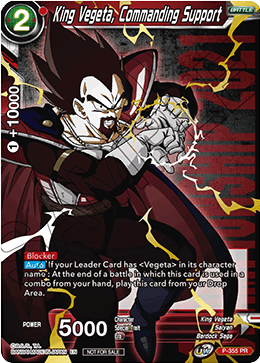 King Vegeta, Commanding Support (P-355) [Tournament Promotion Cards] 