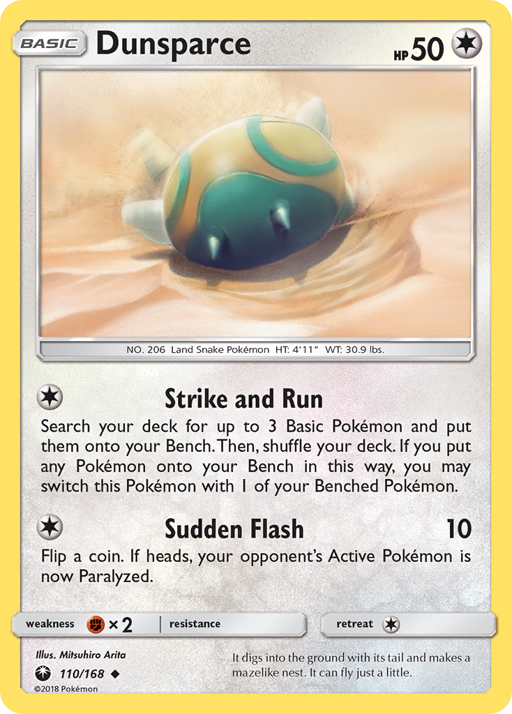Dunsparce (110/168) [Sun &amp; Moon: Celestial Storm] 