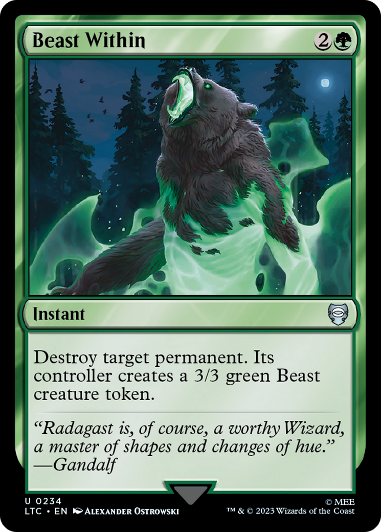 Beast Within [The Lord of the Rings: Tales of Middle-Earth Commander] 